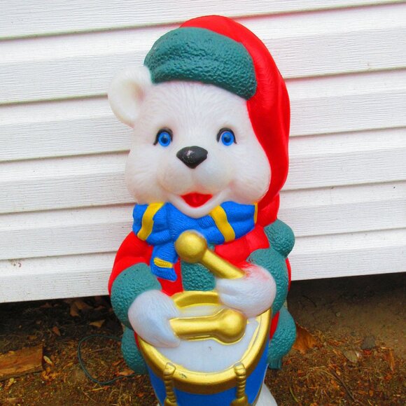 Christmas Bear 1996 TPI with Light 30" High BLOW MOLD - Picture 2 of 6